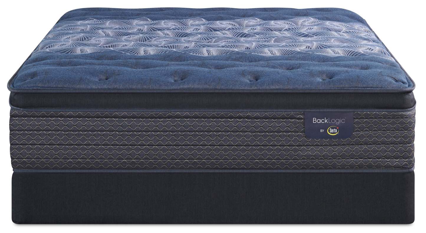 Serta Back Logic 3.0 Eurotop Plush Full Mattress Set|Ensemble matelas moelleux à Euro-plateau Back Logic 3.0 de Serta pour lit double