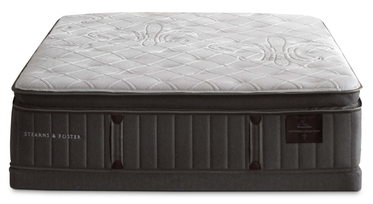 Stearns &amp; Foster Princedale Medium Pillow-Top Queen Mattress Set|Ensemble matelas semi-ferme à plateau-coussin Princedale de Stearns &amp; Foster pour grand lit