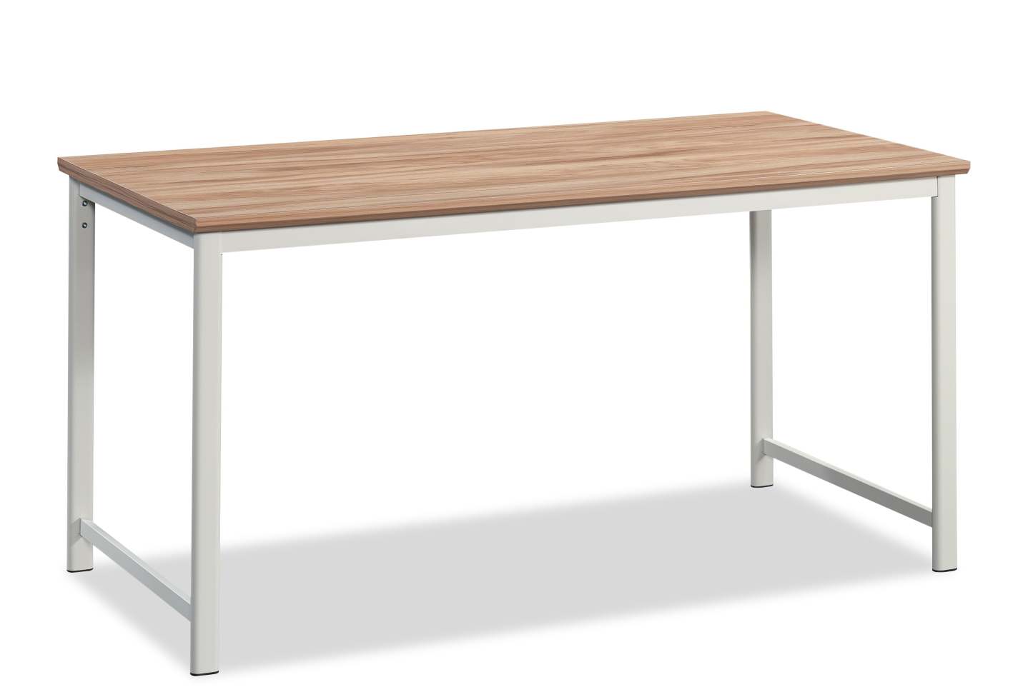 Bureau de type table Bergen Circle de 59,06 po de qualité commerciale - bois naturel