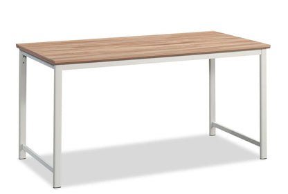 Bureau de type table Bergen Circle de 59,06 po de qualité commerciale - bois naturel