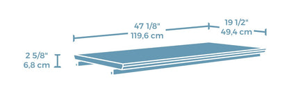 Bergen Circle Commercial Grade Office Desk Bridge|Pont pour bureau de calibre commercial Bergen Circle