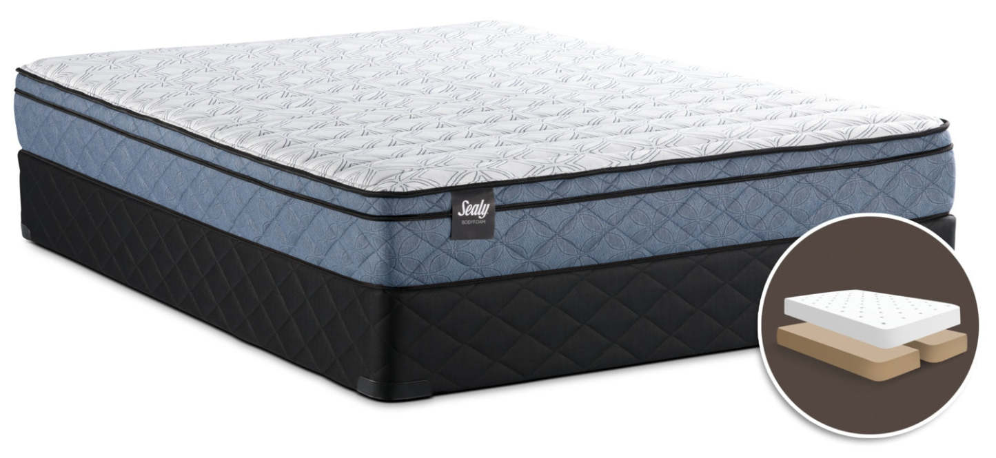Sealy Belfort Euro-Top Split Queen Mattress Set|Ensemble matelas à Euro-plateau divisé Belfort de Sealy pour grand lit