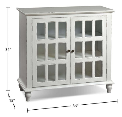 Bray 36 Accent Cabinet - Ivoire Antique|Armoire décorative Bray de 36 po - ivoire antique