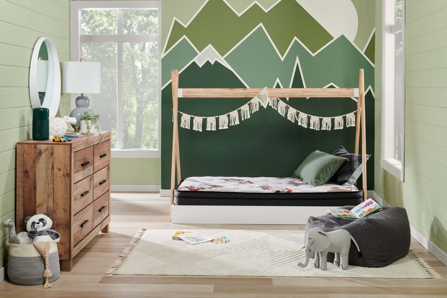 Matelas Brickley Eurotop pour lit simple moyen | matelas semi-ferme à Euro-plateau Brickley pour lit simple