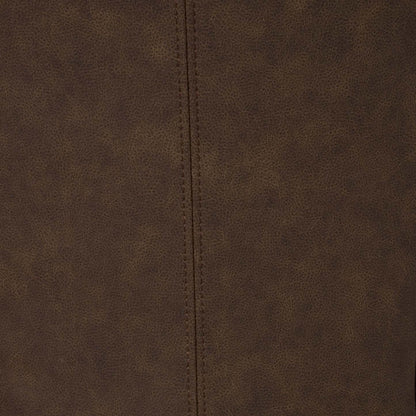 Chaise de salle à manger Bree avec tissu en cuir végétalien - Marron | Chaise de salle à manger Bree en tissu de cuir végétalien - brune