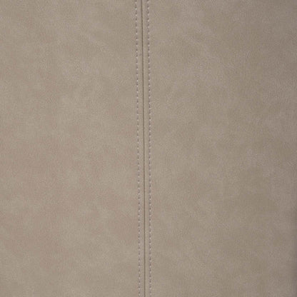 Chaise de salle à manger Bree avec tissu en cuir végétalien - Taupe | Chaise de salle à manger Bree en tissu de cuir végétalien - taupe