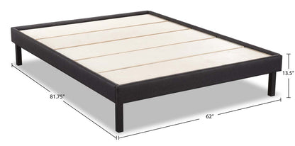 Breeze Queen Platform Base - Dark Grey|Base plateforme Breeze pour grand lit - gris foncé|BREEZBQN