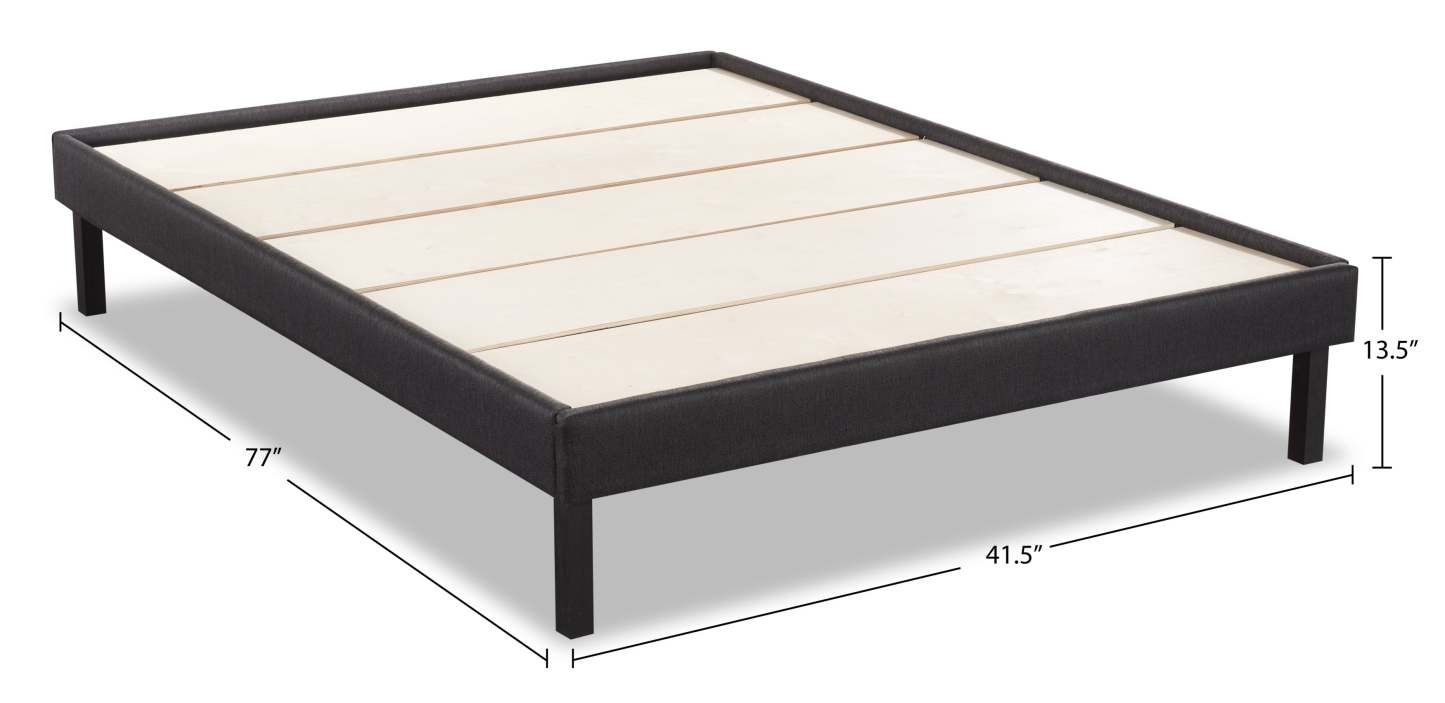 Breeze Twin Platform Base - Dark Grey|Base plateforme Breeze pour lit simple - gris foncé|BREEZBTW