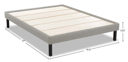 Base de plateforme double Breeze - Gris clair | Base de plateforme Breeze pour lit simple - gris clair | BREZTBTW