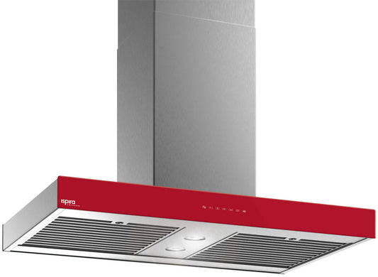 Venmar Ispira 36 Island Range Hood – Red|Hotte îlot Venmar Ispira de 36 po - rouge|IS736RPK