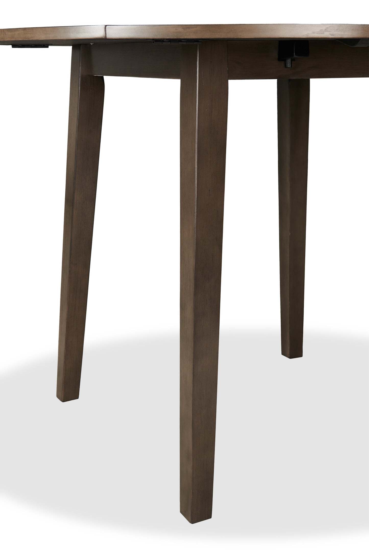 Ensemble de salle à manger Bryn 3 pièces avec 42 tables rondes à abattant et 2 chaises, tissu - Gris foncé | Ensemble de salle à manger Bryn 3 pièces avec table ronde de 42 po à abattant et 2 chaises en tissu - gris foncé