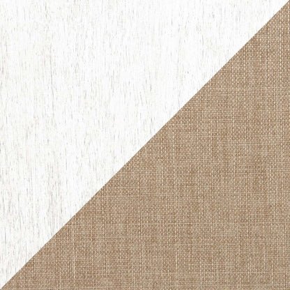 Ensemble de salle à manger Bryn 3 pièces avec 42 tables à abattant et 2 chaises, tissu – bicolore blanc et marron | Ensemble de salle à manger Bryn 3 pièces avec table de 42 po à abattant et 2 chaises - deux teintes, blanc et brun