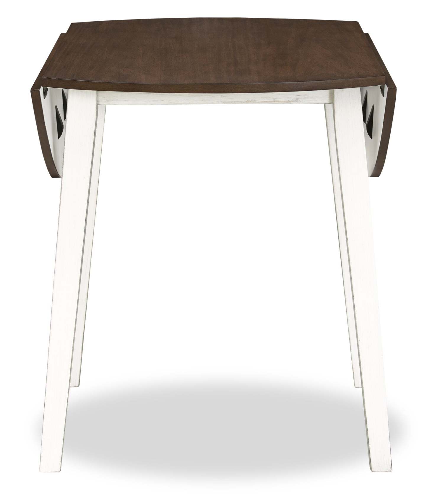 Bryn Drop-Leaf Dining Table, 42 Round - Two-Tone White & Brown | Table de salle à manger ronde Bryn de 42 po avec abattant - deux teintes, blanc et brun
