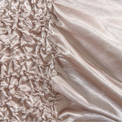 Ensemble d'édredon Beatrice 7 pièces pour très grand lit - Taupe | Ensemble d'édredon Beatrice 7 pièces pour très grand lit - Taupe| BTRCE7KG