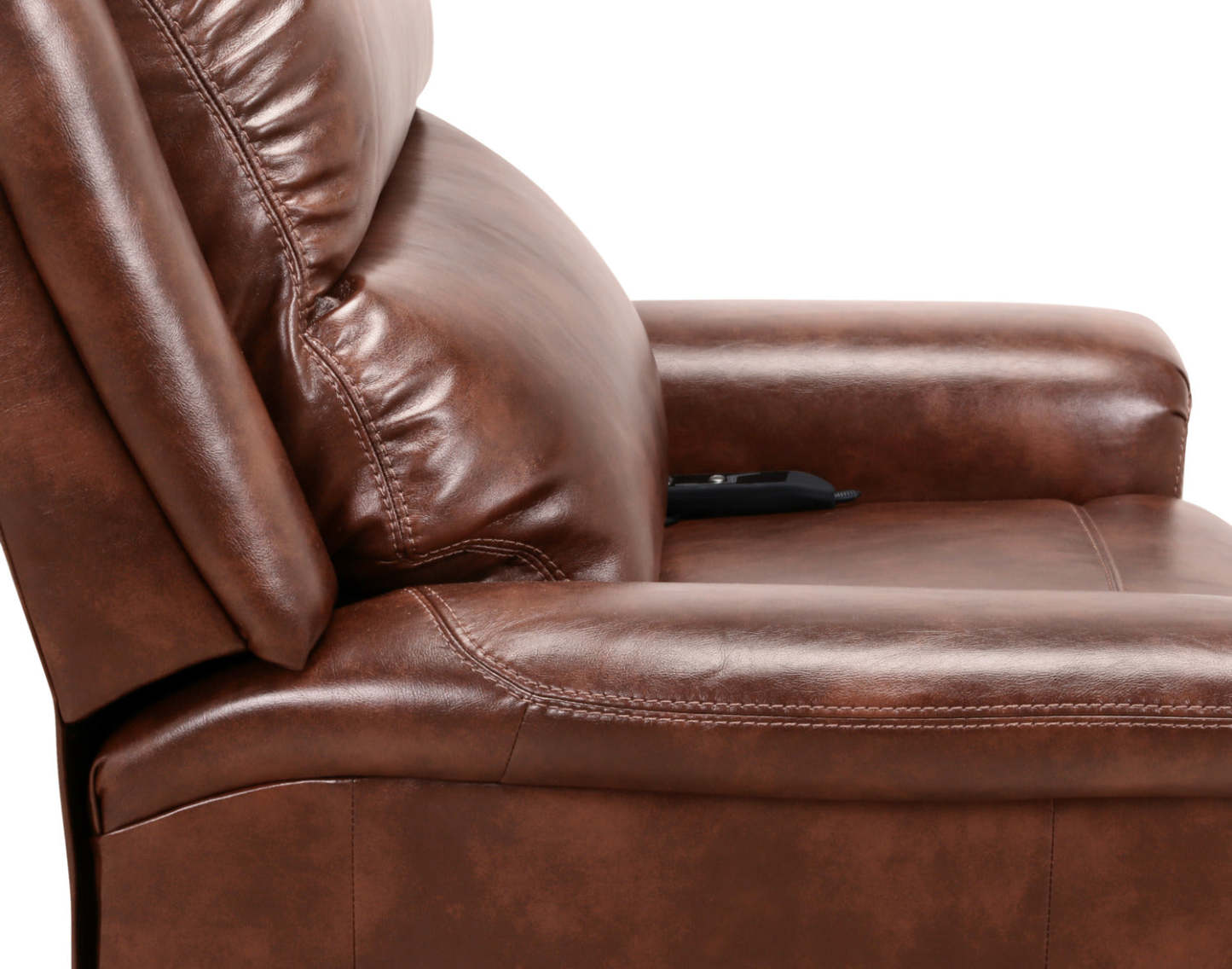 486 Leather-Look Fabric 3-Position Power Lift Chair – Mocha|Fauteuil à levage électrique en tissu simili cuir 486 à 3 positions - moka