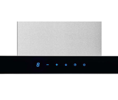 Hotte cheminée Broan Designer 30 avec panneau en verre noir - BWT1304SSB | Hotte cheminée pyramidale Broan Designer de 30 po avec panneau en verre noir - BWT1304SSB | BWT1304B