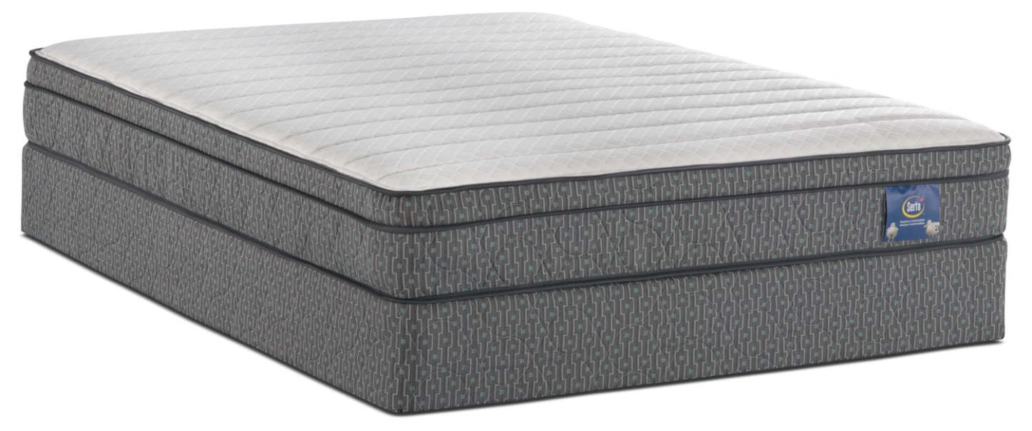 Serta Always Comfort® Webber Euro-Top Low-Profile Split Queen Mattress Set|Ensemble matelas Euro-plateau divisé à profil bas Webber Toujours Confortable Serta pour grand lit