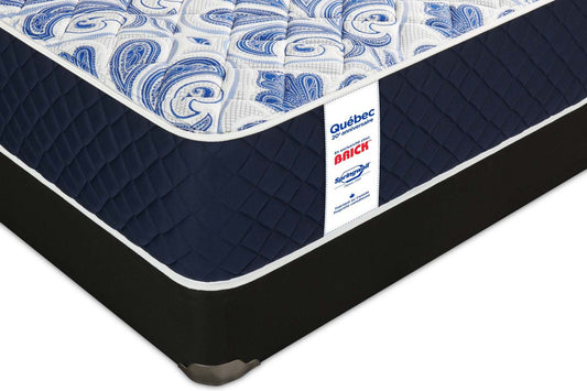 Ensemble matelas très ferme à plateau régulier 20e anniversaire au Québec de Springwall pour très grand lit