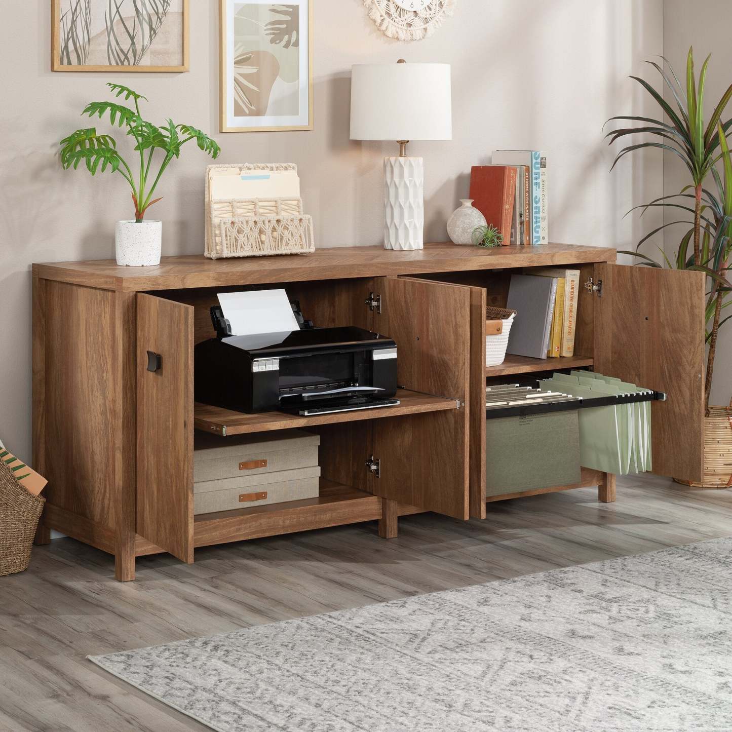 Cannery Bridge 66 Commercial Grade Office Credenza - Brown|Bahut de bureau Cannery Bridge de 66 po de qualité commerciale - brun