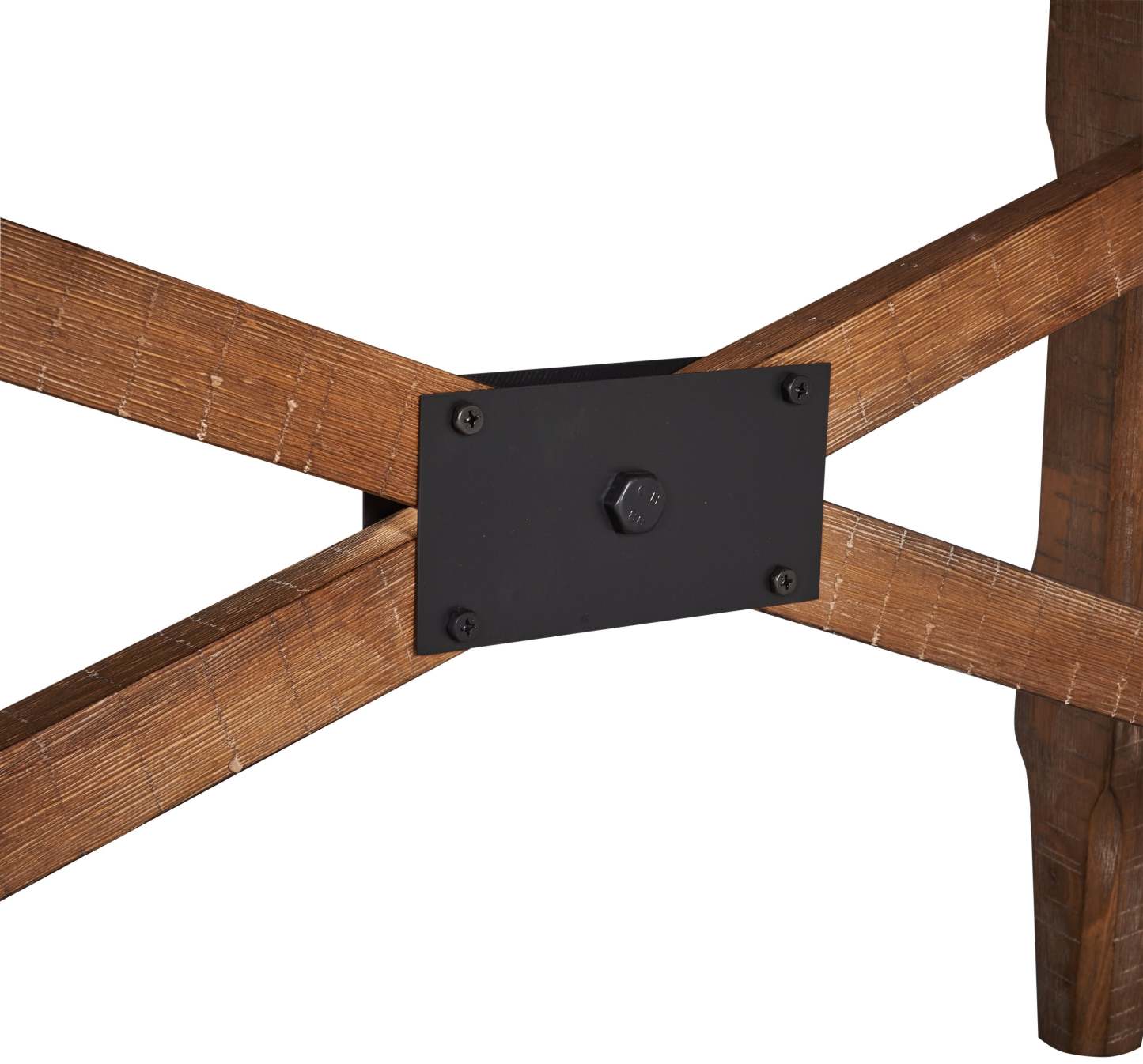 Table de salle à manger Cèdre en bois de pin, base à tréteaux, 72,07 po - Brune | Table de salle à manger en cèdre, bois de pin, base à tréteaux, 72,07 W - Marron