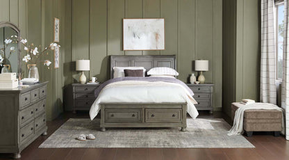 Miroir de commode de chambre à coucher Chelsea - Gris | Miroir de commode de chambre à coucher Chelsea - gris