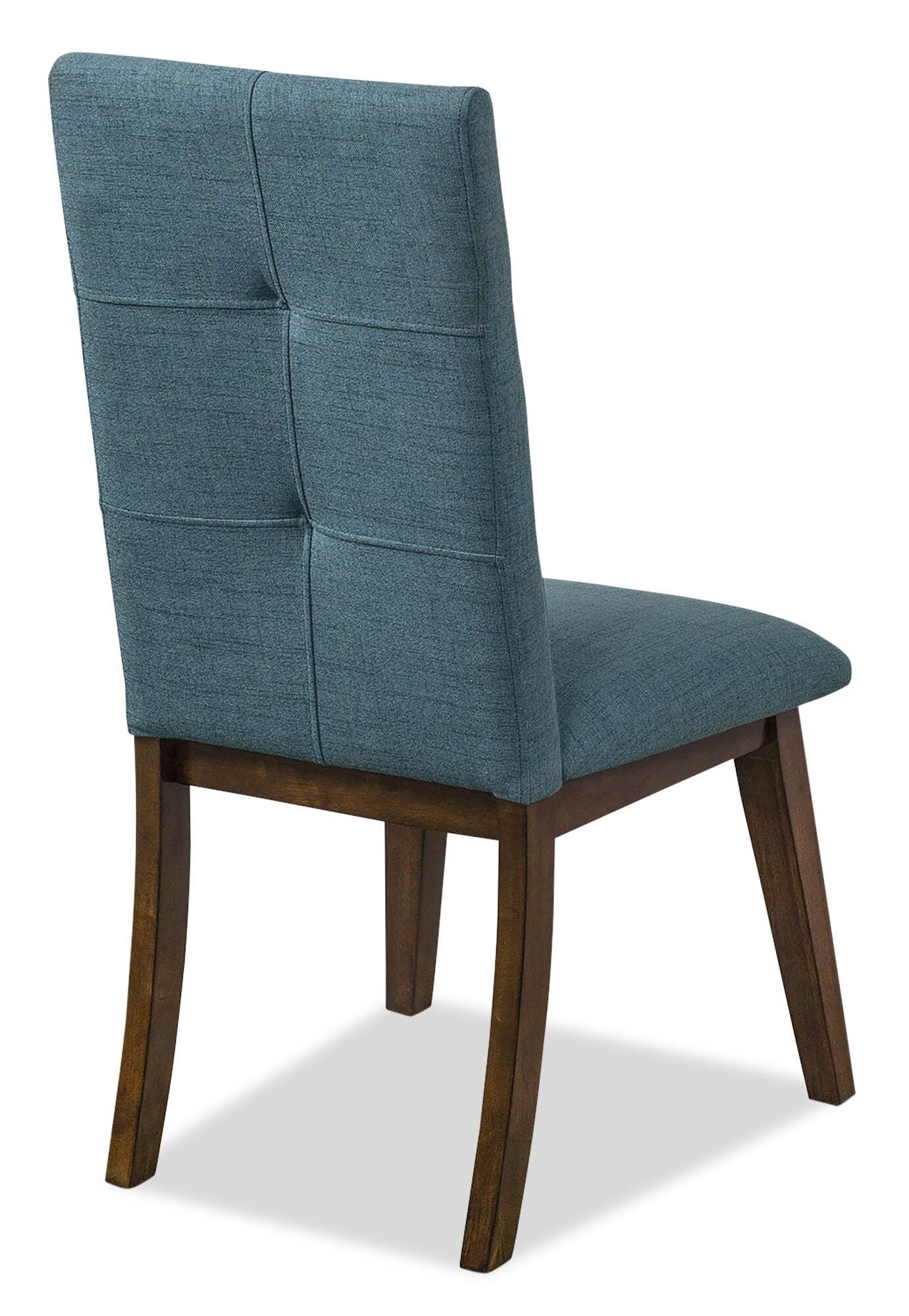 Chaise de salle à manger Chelsea avec tissu d'apparence lin - Bleu aqua | Chaise de salle à manger Chelsea en tissu d'apparence lin - bleu turquoise