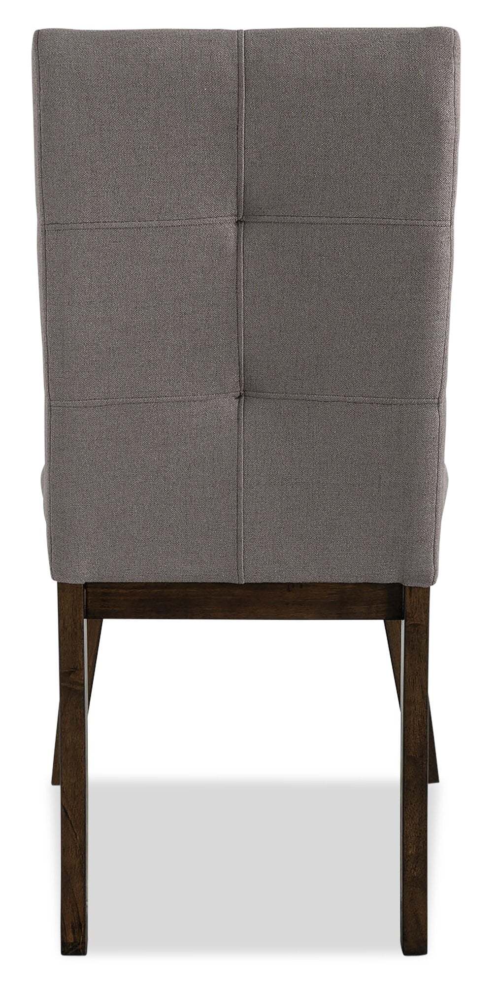 Chaise de salle à manger Chelsea avec tissu d'apparence lin - Marron | Chaise de salle à manger Chelsea en tissu d'apparence lin - brune