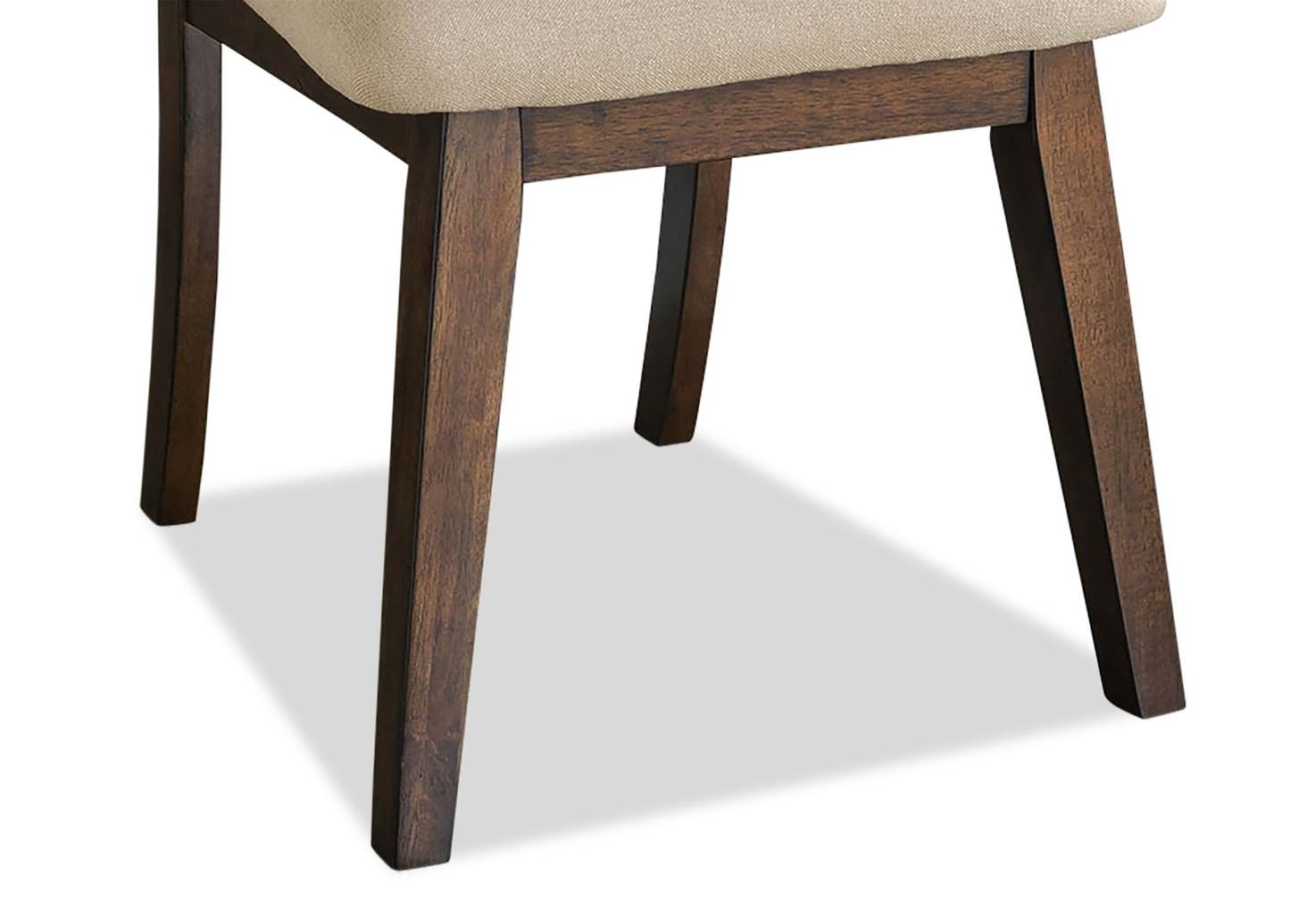 Chaise de salle à manger Chelsea avec tissu d'apparence lin - Taupe | Chaise de salle à manger Chelsea en tissu d'apparence lin - taupe