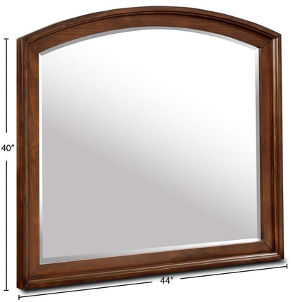 Miroir de commode de chambre à coucher Chelsea - Brun cerise | Miroir de commode de chambre à coucher Chelsea - brun cerisier