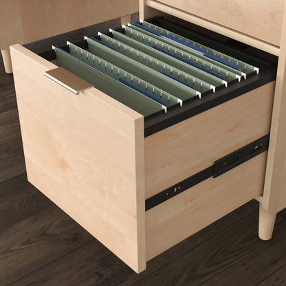 Clifford Place 59.06 Bureau de direction de qualité commerciale - érable naturel