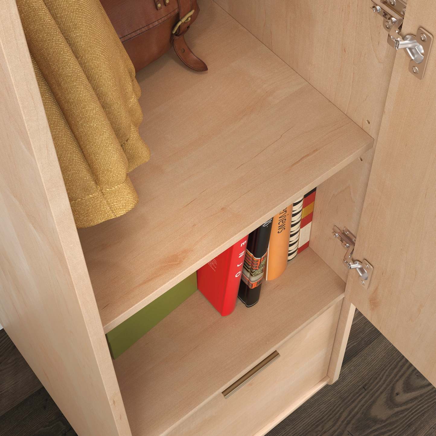 Clifford Place 15.51 Commercial Grade Storage Cabinet - Natural Maple|Armoire de rangement Clifford Place de 15,51 po de qualité commerciale - érable naturel