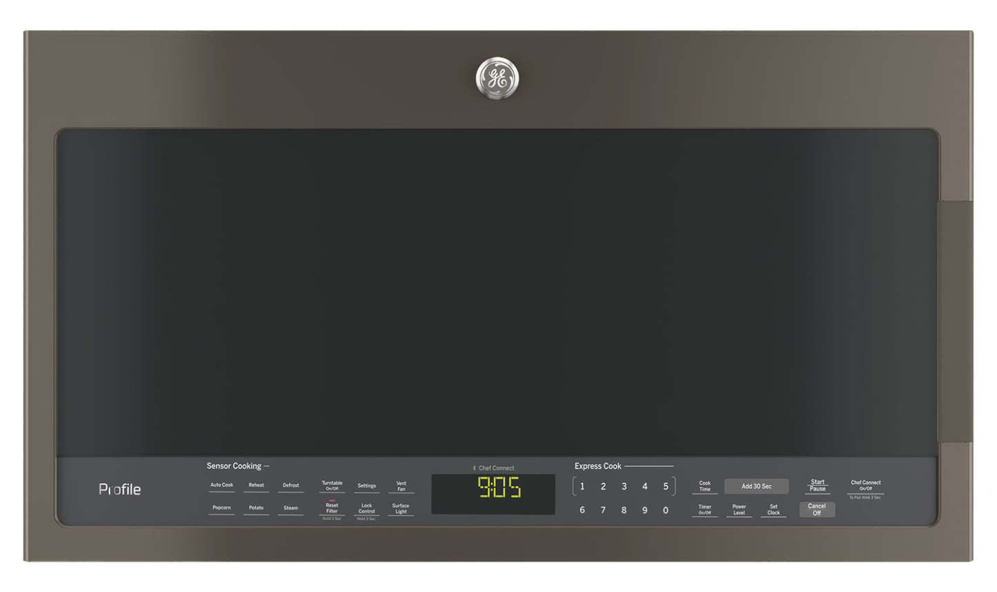 Profile 2.1 Cu. Ft. Over-the-Range Microwave with Chef Connect and 400 CFM -  - PVM2188SLJC | Four à micro-ondes à hotte intégrée Profile de 2,1 pi³ avec technologie Chef Connect et 400 pi³/min …