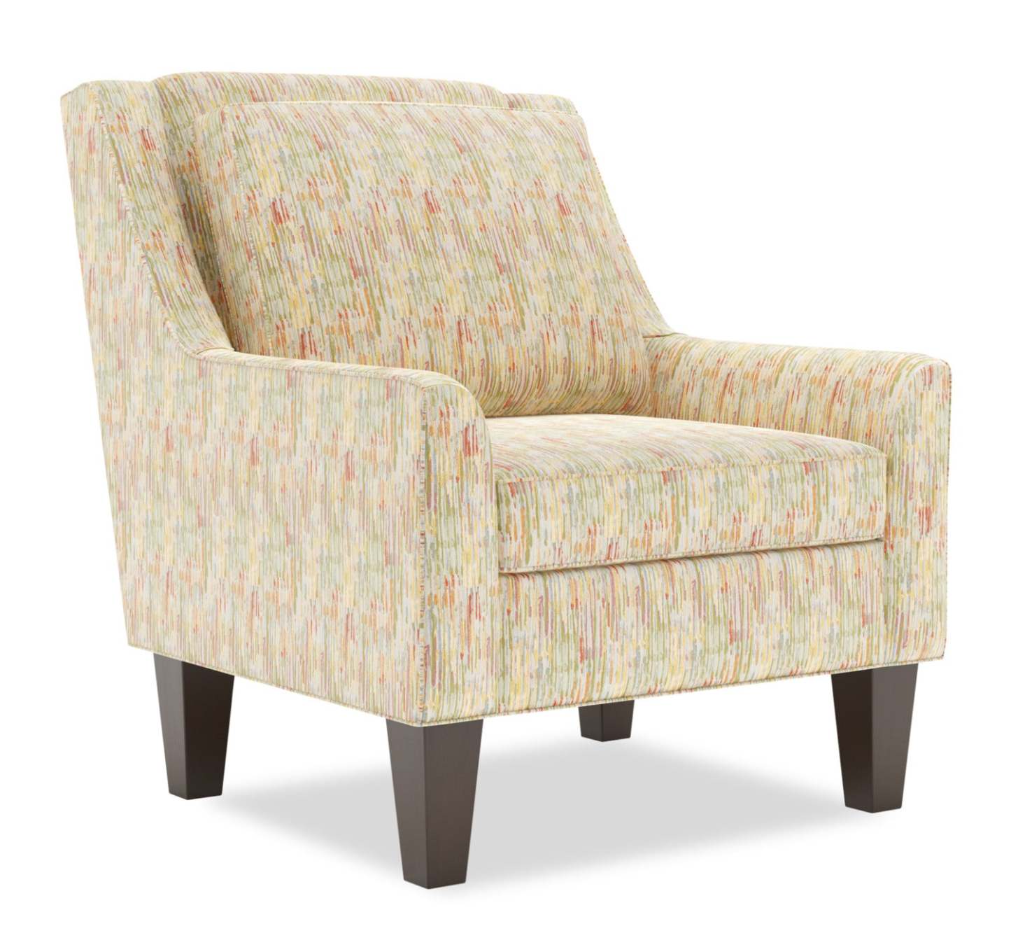 Fauteuil d'appoint club Sofa Lab personnalisable en tissu 29 po avec pattes en bois - Jardin multicolore | Fabriqué au Canada Sofa Lab Fauteuil d'appoint personnalisable en tissu Club 29 avec pieds en bois - Jardin multicolore | CLUB1141