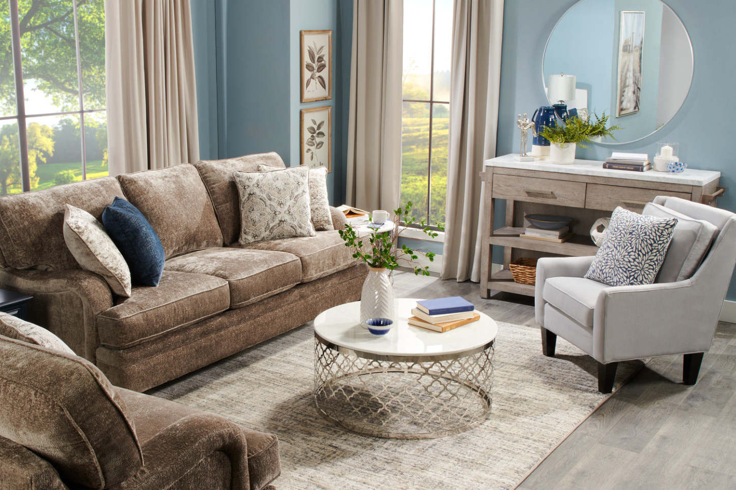 Fauteuil d’appoint club Sofa Lab personnalisable en tissu d’apparence lin de 29 po avec pattes en bois - blanc Pax Ice | Made in Canada Sofa Lab Customizable Club 29 Linen-Look Fabric Accent Chair with Wood Legs - Pax Ice White | CLUB3449