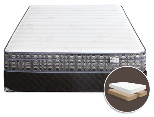 Springwall Endeavour 4 Euro-Top Firm Split Queen Mattress Set|Ensemble matelas ferme à Euro-plateau divisé Endeavour 4 de Springwall pour grand lit