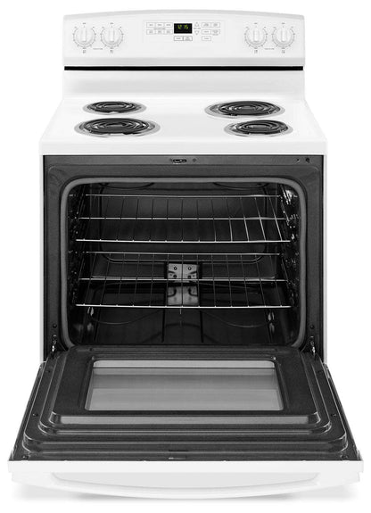 Amana 4,8 Cu. Fort. Cuisinière électrique avec autonettoyage - Blanc - YACR4503SFW | Cuisinière électrique Amana de 4,8 pi³ avec autonettoyage - blanche - YACR4503SFW