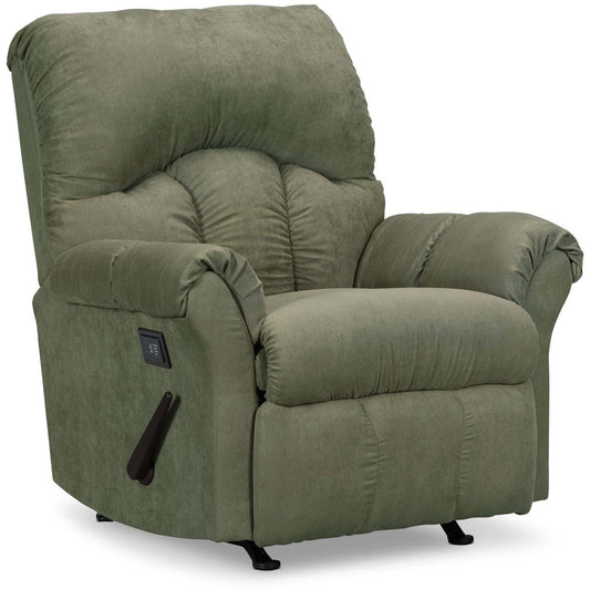 Fauteuil de massage inclinable 6734 en microsuède - fougère