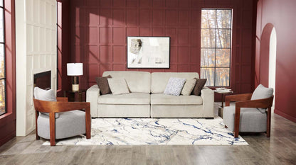 Tapis bleu Rowann – 7'6 x 10'6 | Tapis Rowann bleue - 7 pi 6 po x 10 pi 6 po | ROWANN08