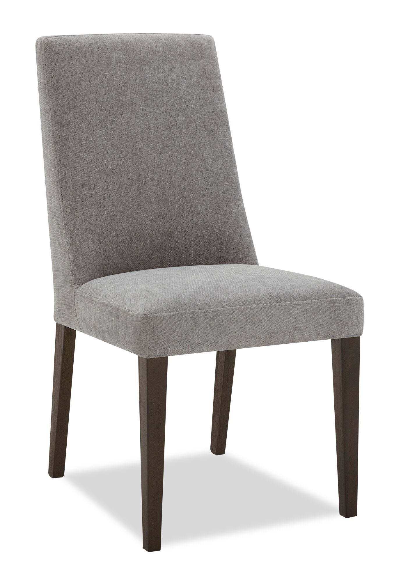 Chaise de salle à manger Cora avec tissu en polyester - Gris | Chaise de salle à manger Cora en tissu de polyester - grise