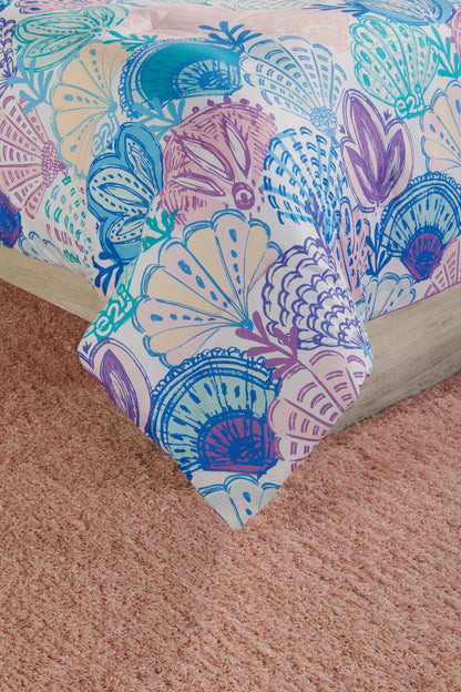 Ensemble d'édredon complet 4 pièces Coraline | Ensemble d'édredon Coraline 4 pièces pour lit double