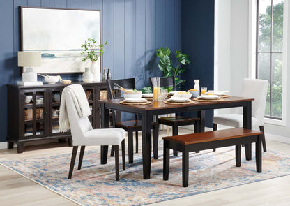 Chaise de salle à manger Cora avec tissu en polyester - Taupe | Chaise de salle à manger Cora en tissu de polyester - taupe