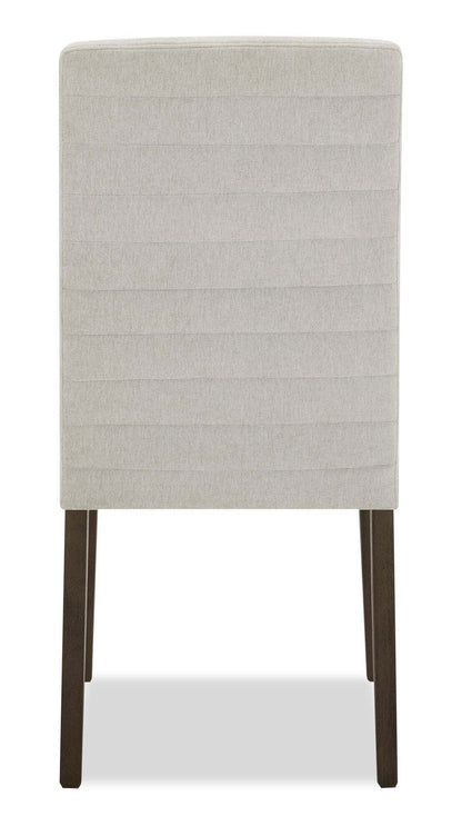 Chaise de salle à manger Cora avec tissu en polyester - Taupe | Chaise de salle à manger Cora en tissu de polyester - taupe