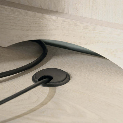 Costa 59.06 Commercial Grade Computer Hutch with Cubbyholes - Chalked Chestnut|Crédence d'ordinateur Costa de qualité commerciale avec compartiments ouverts - marron blanc