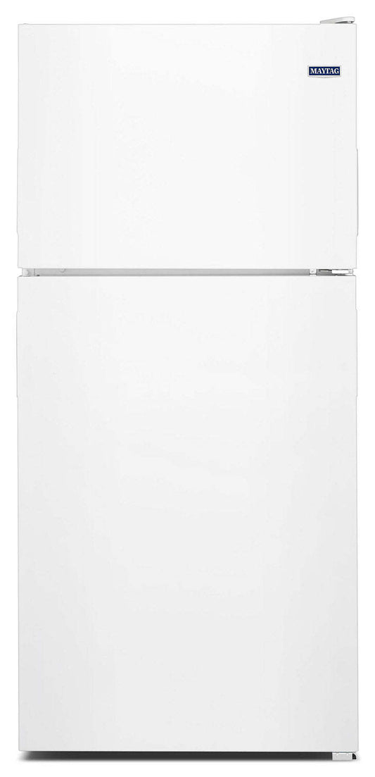 Réfrigérateur Maytag de 30 po et de 18 pi³ à congélateur supérieur - blanc glacier - MRT118FFFH | Maytag 30 18 Cu. Fort. Réfrigérateur à congélateur supérieur - Glace blanche - MRT118FFFH