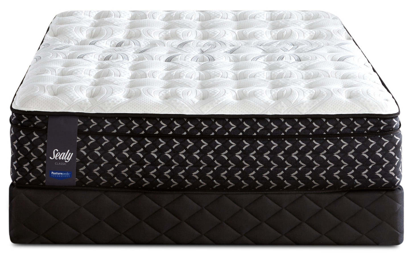 Sealy Posturepedic Highbury Medium Euro-Top Mattress Set|Ensemble semi-ferme à Euro-plateau Highbury Posturepedic de Sealy pour grand lit