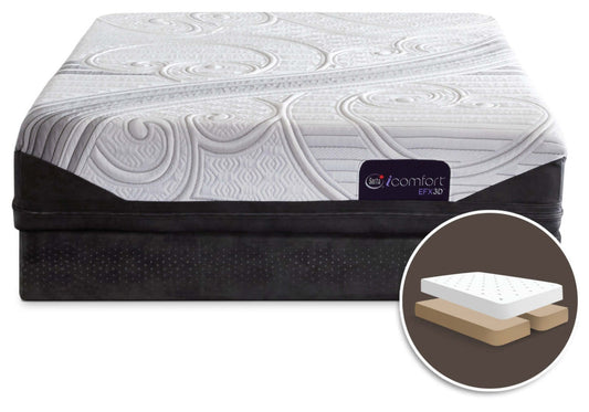 Serta iComfort® EFX3D Ermano Split Queen Mattress Set|Ensemble matelas divisé Ermano iComfort EFX3D de Serta pour grand lit