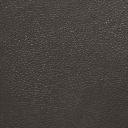 Causeuse Curt de 63 po en cuir avec capitonnage à boutons - véritable gris