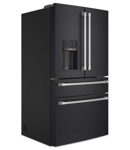 Réfrigérateur Café de 36 po et de 27,8 pi³ à portes françaises - noir mat - CVE28DP3ND1 | Cafe 36 27.8 Cu. Ft. French-Door Refrigerator - Matte Black - CVE28DP3ND1