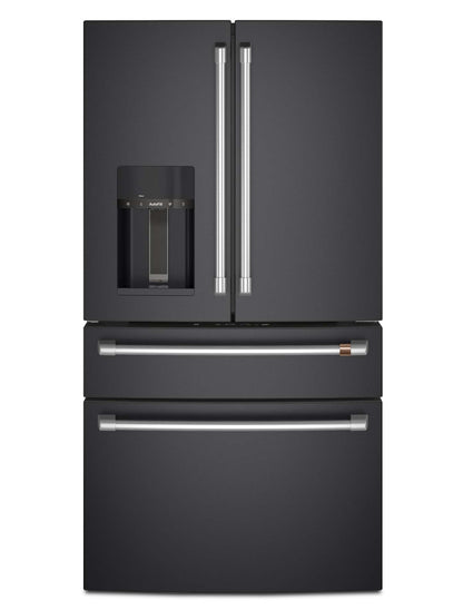 Réfrigérateur Café de 36 po et de 27,8 pi³ à portes françaises - noir mat - CVE28DP3ND1 | Cafe 36 27.8 Cu. Ft. French-Door Refrigerator - Matte Black - CVE28DP3ND1