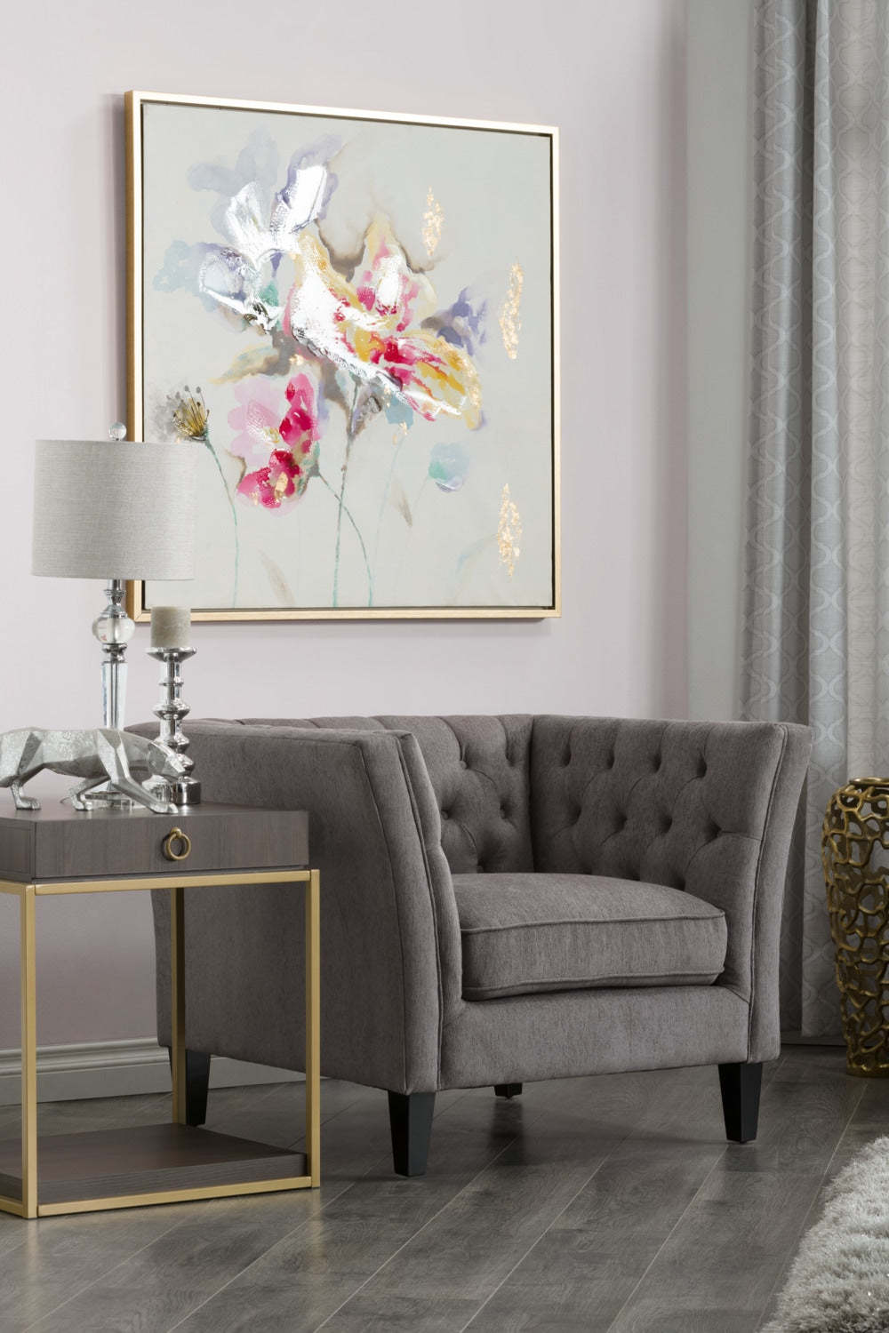 26 Glam Crystal Table Lamp|Lampe de table somptueuse de 26 po avec cristaux